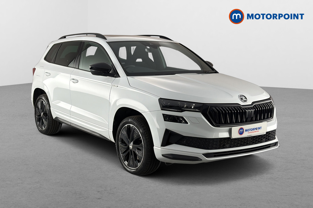 Skoda Karoq Sportline Automatic Petrol SUV - Stock Number (1656354) - Drivers side front corner