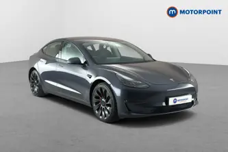 Tesla Model 3 Performance Automatic Electric Saloon - Stock Number (1660820) - Drivers side front corner