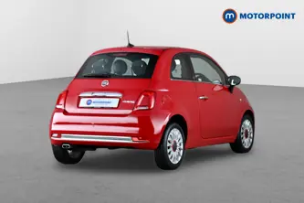 Fiat 500 RED Manual Petrol Hatchback - Stock Number (1655139) - Drivers side rear corner