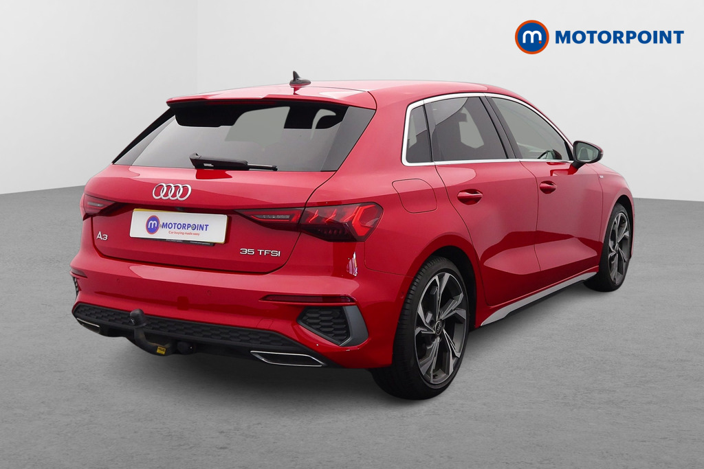 Audi A3 S Line Manual Petrol Hatchback - Stock Number (1658428) - Drivers side rear corner