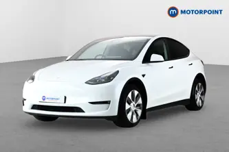 Tesla Model Y Long Range Automatic Electric SUV - Stock Number (1665496) - Passenger side front corner