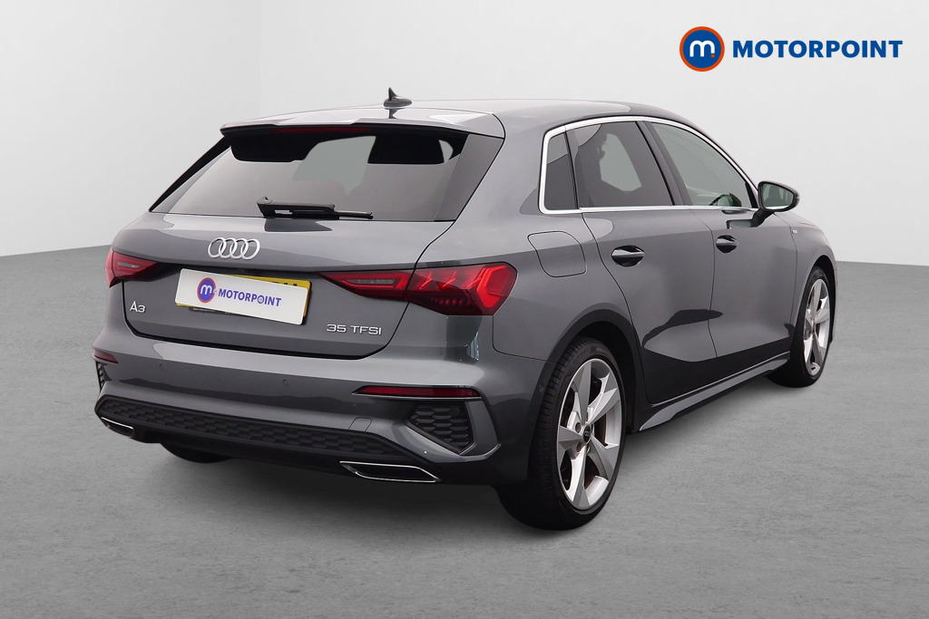 Audi A3 S Line Manual Petrol Hatchback - Stock Number (1659322) - Drivers side rear corner