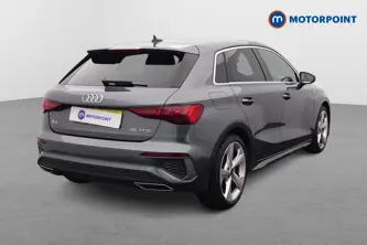 Audi A3 S Line Manual Petrol Hatchback - Stock Number (1659322) - Drivers side rear corner
