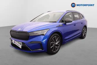 Skoda Enyaq Sportline Plus Automatic Electric SUV - Stock Number (1661446) - Passenger side front corner