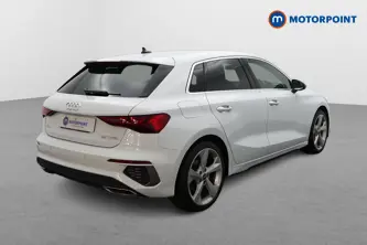 Audi A3 S Line Manual Petrol Hatchback - Stock Number (1660372) - Drivers side rear corner
