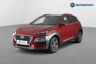 Hyundai Kona Premium Automatic Petrol-Electric Hybrid SUV - Stock Number (1663682) - Passenger side front corner