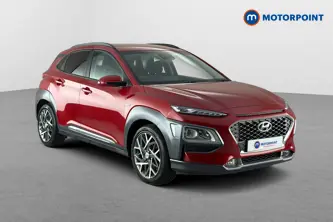 Hyundai Kona Premium Automatic Petrol-Electric Hybrid SUV - Stock Number (1663682) - Drivers side front corner