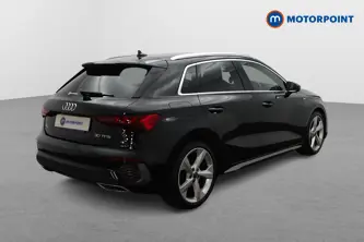 Audi A3 S Line Manual Petrol Hatchback - Stock Number (1660373) - Drivers side rear corner
