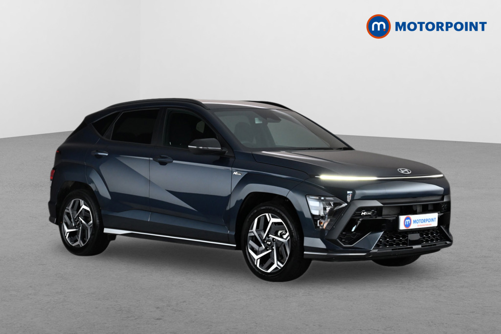 Hyundai Kona N Line Automatic Petrol-Electric Hybrid SUV - Stock Number (1667980) - Drivers side front corner