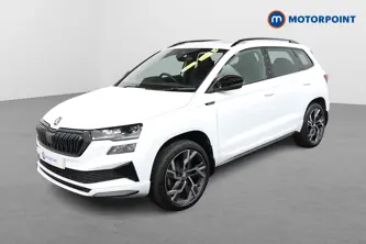 Skoda Karoq Sportline Automatic Diesel SUV - Stock Number (1669077) - Passenger side front corner