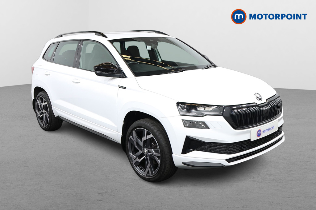 Skoda Karoq Sportline Automatic Diesel SUV - Stock Number (1669077) - Drivers side front corner