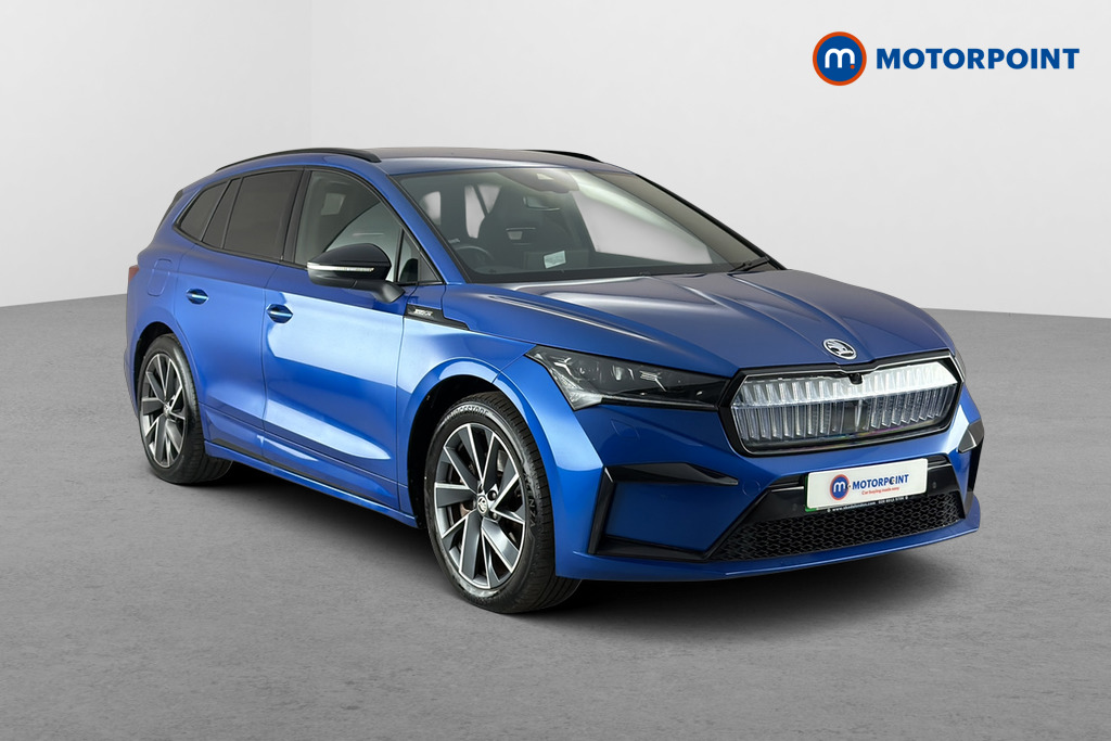 Skoda Enyaq 80X Sportline Plus Automatic Electric SUV - Stock Number (1669526) - Drivers side front corner