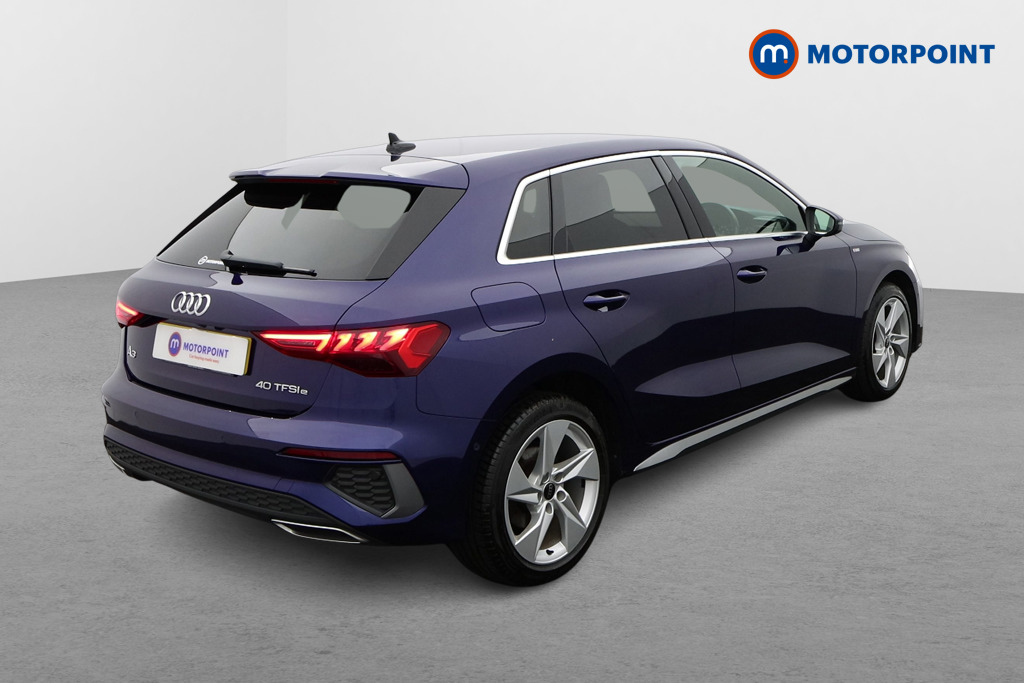 Audi A3 S Line Automatic Petrol Plug-In Hybrid Hatchback - Stock Number (1669406) - Drivers side rear corner