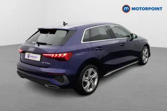 Audi A3 S Line Automatic Petrol Plug-In Hybrid Hatchback - Stock Number (1669406) - Drivers side rear corner