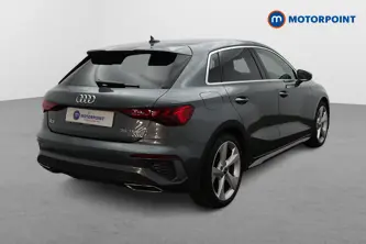 Audi A3 S Line Manual Petrol Hatchback - Stock Number (1671498) - Drivers side rear corner