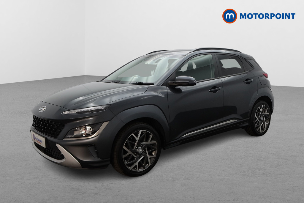 Hyundai Kona Premium Automatic Petrol-Electric Hybrid SUV - Stock Number (1663260) - Passenger side front corner