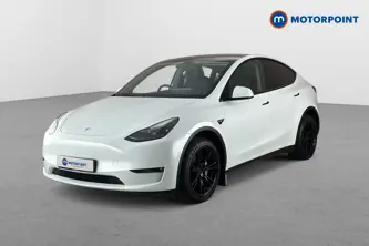 Tesla Model Y Long Range Automatic Electric SUV - Stock Number (1673494) - Passenger side front corner