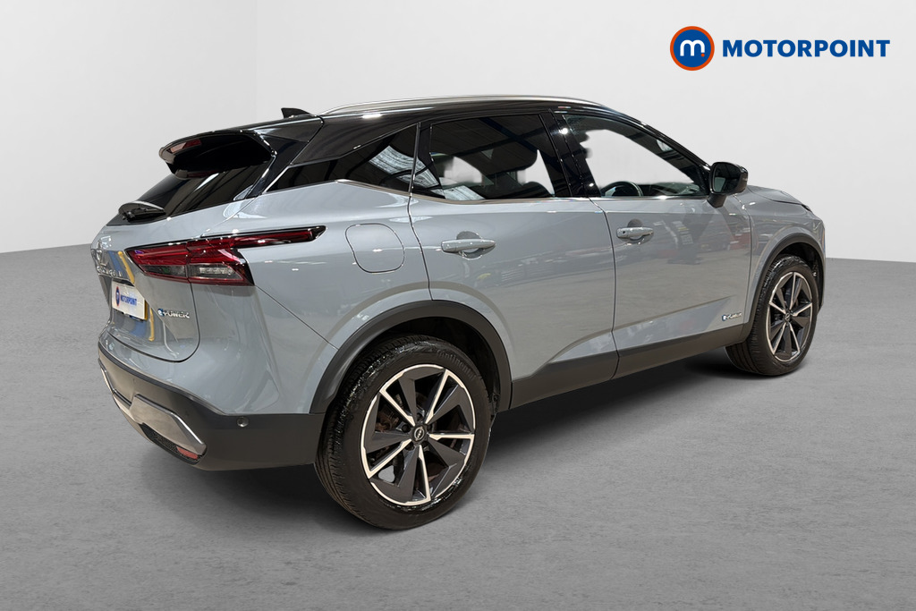 Nissan Qashqai Tekna Automatic Petrol-Electric Hybrid SUV - Stock Number (1674940) - Passenger side rear corner