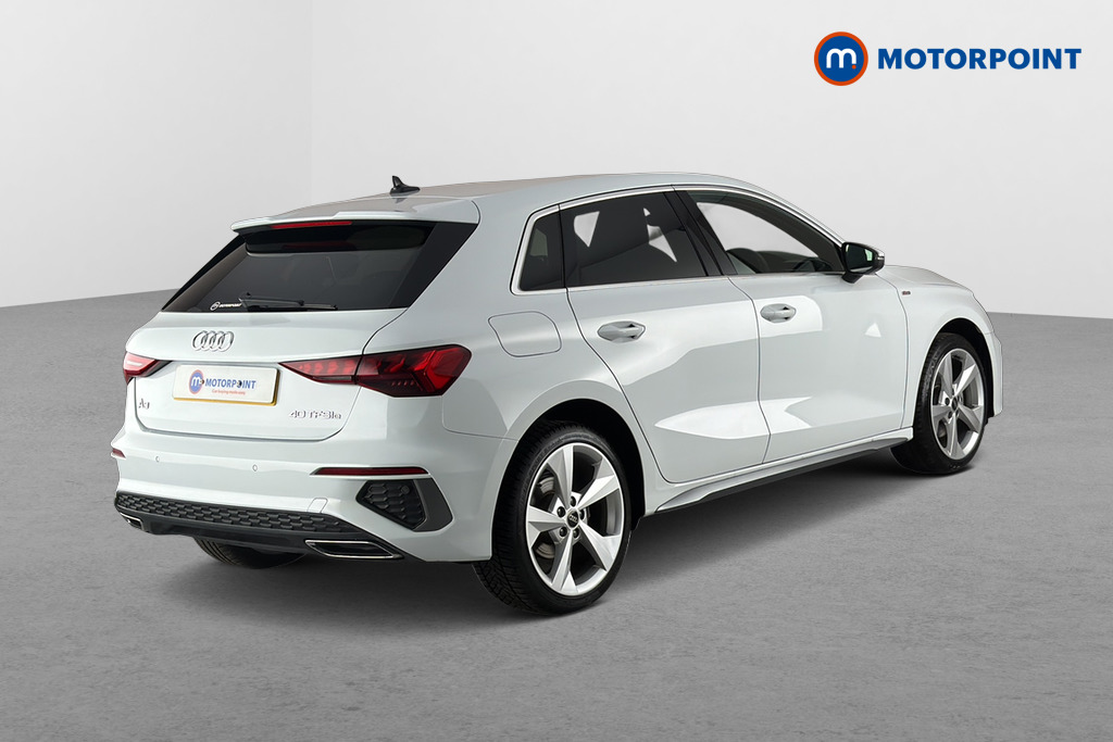 Audi A3 S Line Automatic Petrol Plug-In Hybrid Hatchback - Stock Number (1672659) - Passenger side rear corner