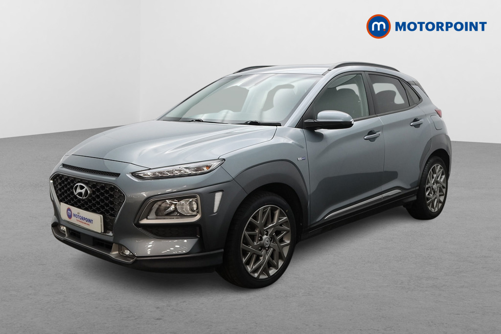 Hyundai Kona Premium Automatic Petrol-Electric Hybrid SUV - Stock Number (1665326) - Passenger side front corner