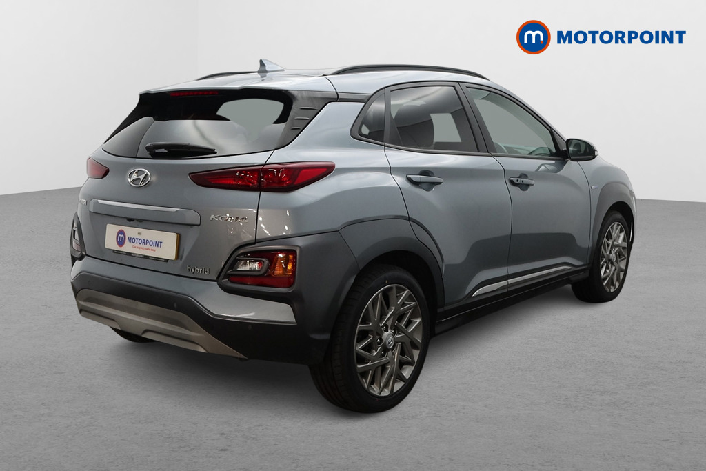 Hyundai Kona Premium Automatic Petrol-Electric Hybrid SUV - Stock Number (1665326) - Drivers side rear corner