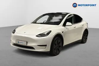 Tesla Model Y Long Range Automatic Electric SUV - Stock Number (1674354) - Passenger side front corner