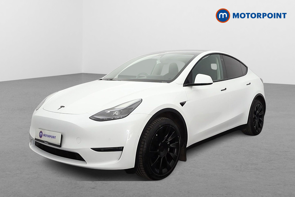 Tesla Model Y Long Range Automatic Electric SUV - Stock Number (1676602) - Passenger side front corner