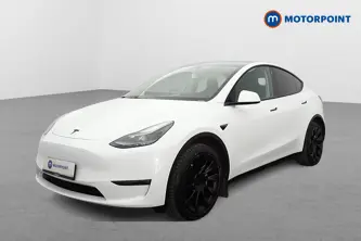 Tesla Model Y Long Range Automatic Electric SUV - Stock Number (1676602) - Passenger side front corner