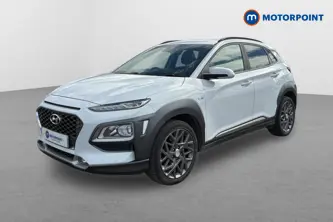 Hyundai Kona Premium Automatic Petrol-Electric Hybrid SUV - Stock Number (1673551) - Passenger side front corner