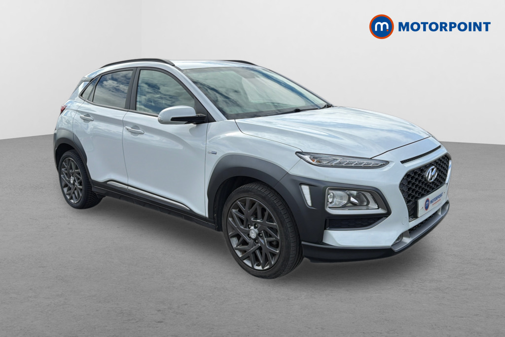 Hyundai Kona Premium Automatic Petrol-Electric Hybrid SUV - Stock Number (1673551) - Drivers side front corner