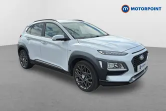 Hyundai Kona Premium Automatic Petrol-Electric Hybrid SUV - Stock Number (1673551) - Drivers side front corner