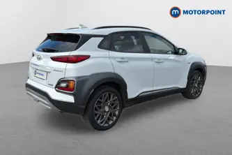 Hyundai Kona Premium Automatic Petrol-Electric Hybrid SUV - Stock Number (1673551) - Drivers side rear corner