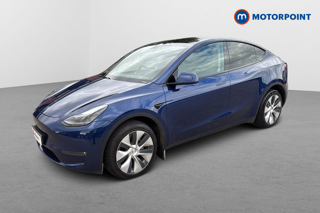 Tesla Model Y Long Range Automatic Electric SUV - Stock Number (1677000) - Passenger side front corner