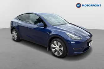 Tesla Model Y Long Range Automatic Electric SUV - Stock Number (1677000) - Drivers side front corner