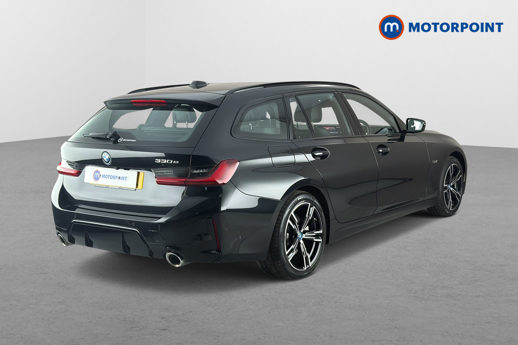 BMW 3 Series M Sport Automatic Petrol Plug-In Hybrid Estate - Stock Number (1674599) - Passenger side rear corner