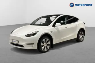 Tesla Model Y Long Range Automatic Electric SUV - Stock Number (1676414) - Passenger side front corner