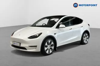 Tesla Model Y Long Range Automatic Electric SUV - Stock Number (1674540) - Passenger side front corner