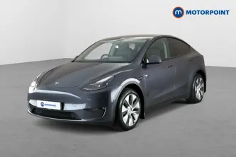 Tesla Model Y Long Range Automatic Electric SUV - Stock Number (1676219) - Passenger side front corner