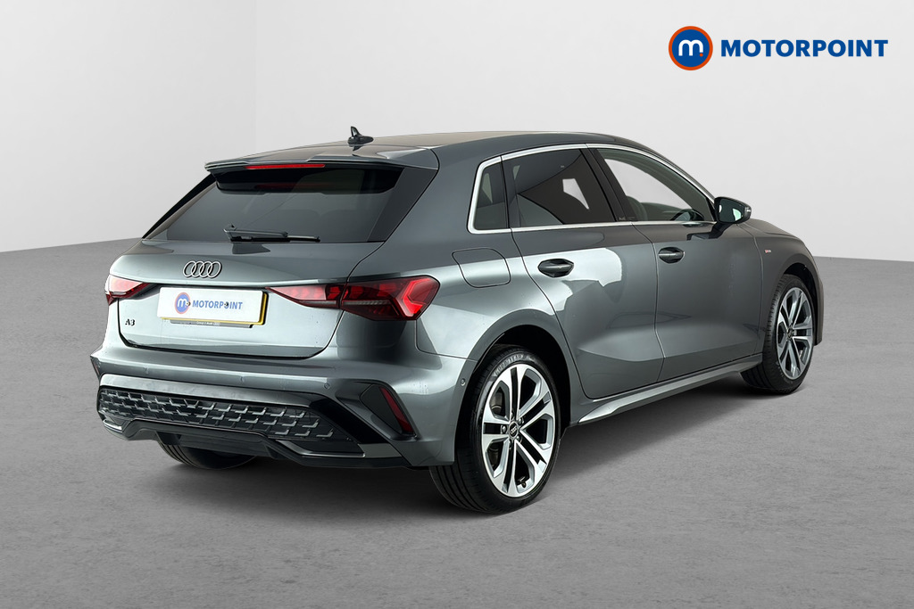 Audi A3 S Line Automatic Petrol Plug-In Hybrid Hatchback - Stock Number (1683645) - Passenger side rear corner