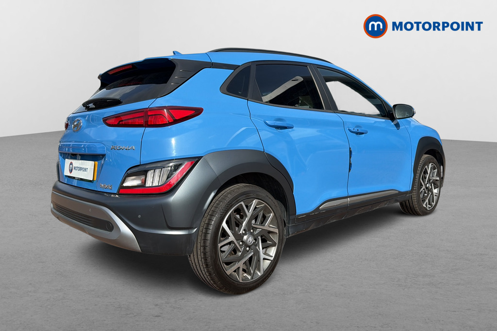 Hyundai Kona Premium Automatic Petrol-Electric Hybrid SUV - Stock Number (1673413) - Passenger side rear corner