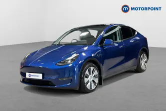 Tesla Model Y Long Range Automatic Electric SUV - Stock Number (1676370) - Passenger side front corner