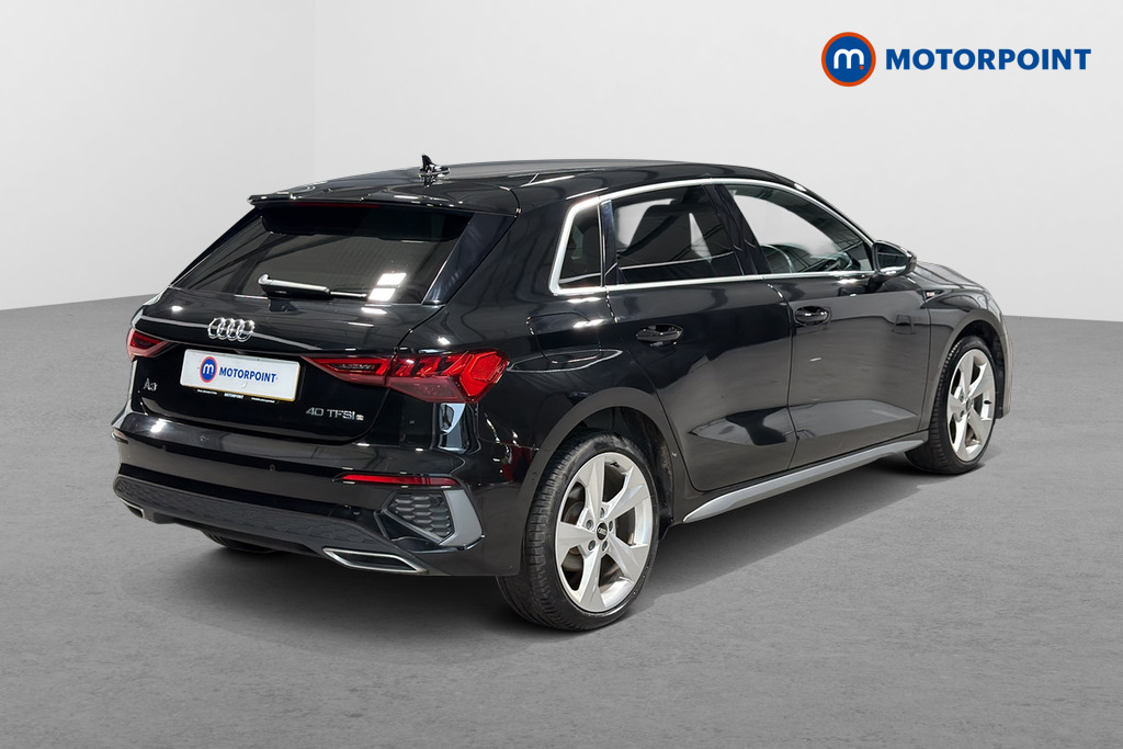 Audi A3 S Line Automatic Petrol Plug-In Hybrid Hatchback - Stock Number (1675055) - Passenger side rear corner