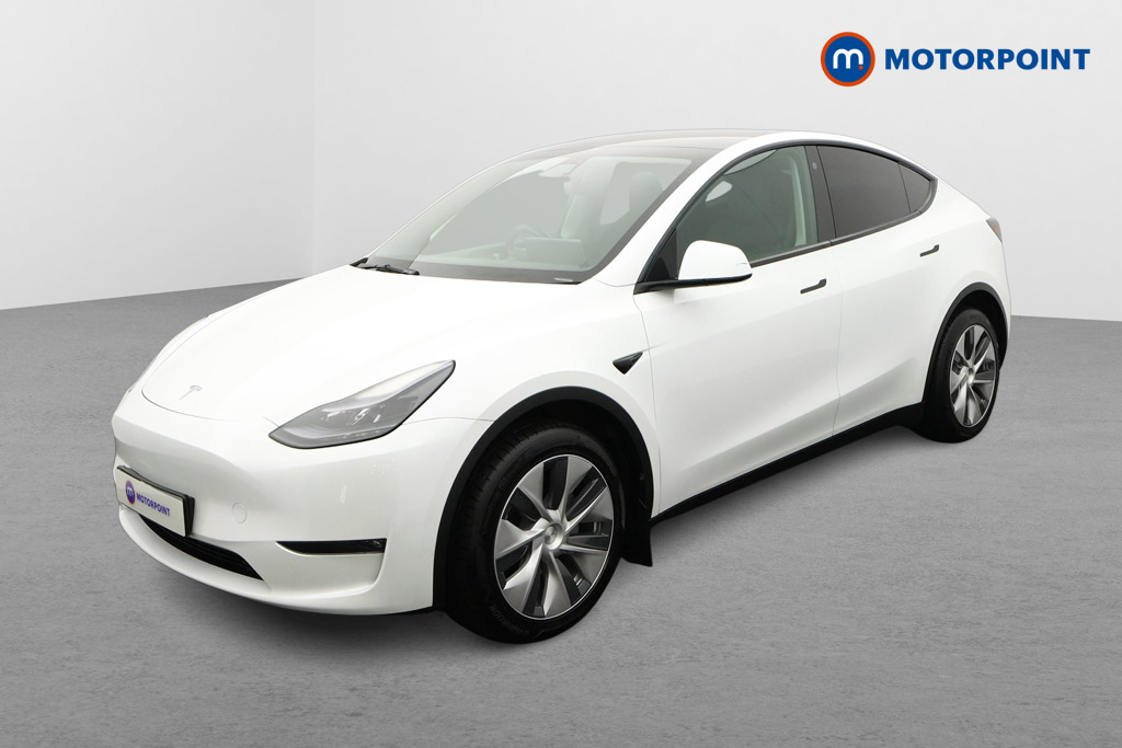 Tesla Model Y Long Range Automatic Electric SUV - Stock Number (1680286) - Passenger side front corner
