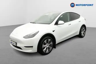 Tesla Model Y Long Range Automatic Electric SUV - Stock Number (1680286) - Passenger side front corner
