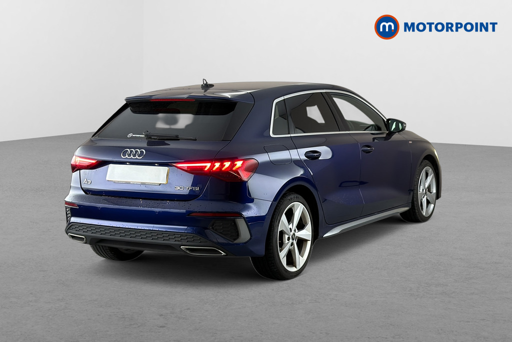 Audi A3 S Line Manual Petrol Hatchback - Stock Number (1676148) - Passenger side rear corner