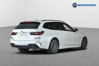 BMW 3 Series M Sport Automatic Petrol Plug-In Hybrid Estate - Stock Number (1683318) - Passenger side rear corner