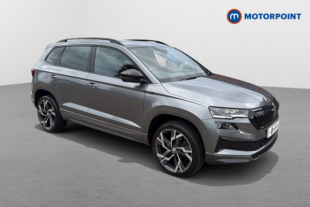 Skoda Karoq Sportline Manual Petrol SUV - Stock Number (1680619) - Drivers side front corner
