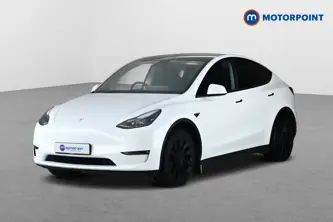 Tesla Model Y Long Range Automatic Electric SUV - Stock Number (1675796) - Passenger side front corner