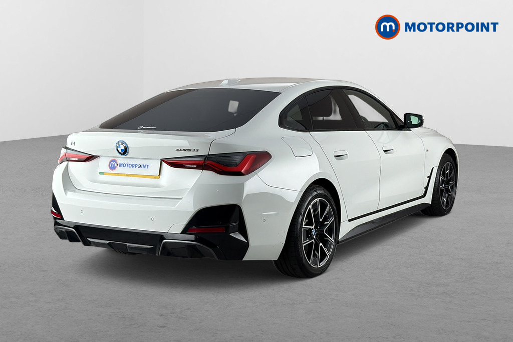 BMW I4 M Sport Automatic Electric Hatchback - Stock Number (1686380) - Passenger side rear corner
