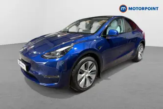 Tesla Model Y Long Range Automatic Electric SUV - Stock Number (1687790) - Passenger side front corner